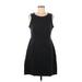 Old Navy Casual Dress - A-Line Scoop Neck Sleeveless: Black Solid Dresses - Women's Size Medium