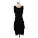 Leith Casual Dress - Party Scoop Neck Sleeveless: Black Print Dresses - Women's Size X-Small