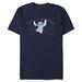 Men's Mad Engine Navy Lilo and Stitch Valentine's Day T-Shirt