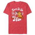 Men's Mad Engine Heather Red Garfield Valentine's Day T-Shirt