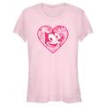 Women's Mad Engine Light Pink Felix the Cat Valentine's Day T-Shirt