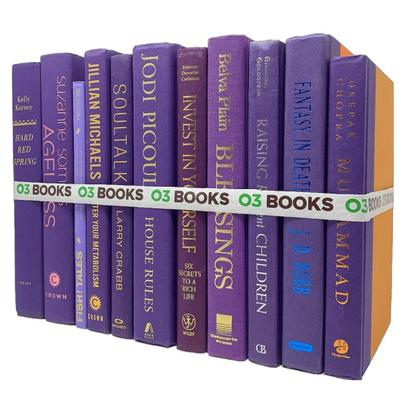 Purple Decorative Books - N/A