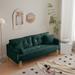 70" Velvet Sofa Couch Luxury Modern Upholstered Loveseat Sofa with 2 Pillows for Living Room