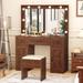 Makeup Vanity Desk Set Desk Set with Lighted Mirror