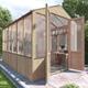 4000 Lincoln Wooden Polycarbonate Greenhouse - Pressure Treated - 9 x 6 Lincoln Wooden Greenhouse - Billyoh