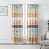 Penelope Curtain Panels- Set Of 2- With Tiebacks by Greenland Home Fashions in Calico Stripe