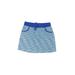 T by Talbots Casual Skirt: Blue Marled Bottoms - Women's Size Small