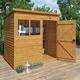 7'x5' Tiger Loglap Pent Shed - Wooden Loglap Sheds - 0% Finance - Buy Now Pay Later - Tiger Sheds