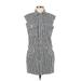 Current/Elliott Casual Dress - Shirtdress Collared Sleeveless: Ivory Stripes Dresses - New - Women's Size Small