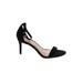 Old Navy Heels: Black Solid Shoes - Women's Size 8 - Open Toe