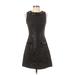 Plenty By Tracy Reese Casual Dress - A-Line: Black Jacquard Dresses - Women's Size 4