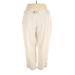 Lands' End Casual Pants - High Rise: Ivory Bottoms - Women's Size 26