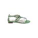 Boden Sandals: Green Solid Shoes - Women's Size 41 - Open Toe