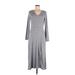 Banana Republic Casual Dress - Sweater Dress: Gray Marled Dresses - Women's Size Small