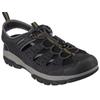 Sandale SKECHERS "TRESMEN-MENARD", Herren, Gr. 40, schwarz, Lederimitat, Textil, sportlich, Schuhe, Sommerschuh, Klettschuh, Outdoorsandale, mit LuxeFoam-Innensohle