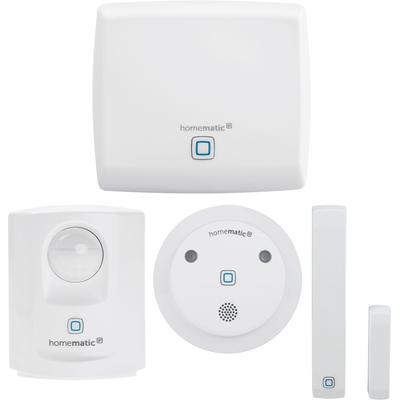 HOMEMATIC IP Smart-Home Starter-Set "Sicherheit (4-tlg)", weiß, B:11,8cm H:10,4cm T:2,6cm, Smart-Home-Stationen