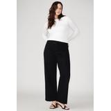 Plus Size Women's The Trouser Jean by ELOQUII in Black Rinse (Size 26)