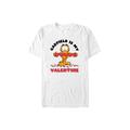 Plus Size Women's Garfield Is My Valentine Relaxed Fit Boyfriend T-Shirt by Mad Engine in White (Size 3XL)