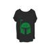 Plus Size Women's Boba Clovers V-Neck T-Shirt by Mad Engine in Black (Size 4X (26-28))