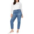 Plus Size Women's The Leigh Super Stretch Slim Jean by ELOQUII in Medium Wash Denim (Size 14)