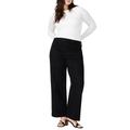 Plus Size Women's The Trouser Jean by ELOQUII in Black Rinse (Size 22)