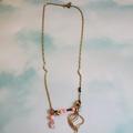 J. Crew Jewelry | J.Crew Opal Rhinestones Tassel Crystal Fringe Necklace | Color: Gold/Pink | Size: Os