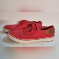 Levi's Shoes | Levis Mens Shoes Sz 11 Red 51764307r Red Canvas Shoes. | Color: Red/White | Size: 11