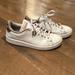 Adidas Shoes | Adidas Advantage Shoes Sneakers Womens Size 9 White Gold Tennis Casual | Color: Gold/White | Size: 9