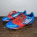 Adidas Shoes | Adidas F10 Trx Fg J Kid's Soccer Cleat Size 1 Blue Red Yellow New V24796 | Color: Blue | Size: 1b