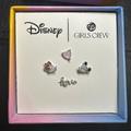 Disney Jewelry | Girls Crew Disney Forever Love Earring Set | Color: Pink/Silver | Size: Os