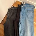 Madewell Jeans | Madewell Skinny Jeans Gray / Black / Blue Denim Jeans Size 28 | Color: Black/Blue | Size: 28