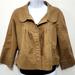 Anthropologie Jackets & Coats | Anthropologie Hinge Crop Tan Cotton Jacket Women's Size M | Color: Brown/Tan | Size: M