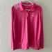 Adidas Tops | Adidas Golf | Women's Long Sleeve Clima Cool Pink Polo Women's Xl Black Wolf Run | Color: Pink/White | Size: Xl