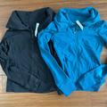 Lululemon Athletica Jackets & Coats | Euc Lululemon Older Styles Jackets Size 4 And 6 Black And Alberta Teal Tops | Color: Black/Blue | Size: Size 4/6