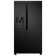 Teknix THSBS1791NBIX 2 Door Side by Side Fridge Freezer, Non-Plumbed Ice & Water - Black Steel