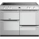 Stoves Sterling ST STER S1100Ei MK22 SS 100cm Electric Range Cooker with Induction Hob - Stainless Steel - A Rated