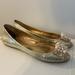 Kate Spade Shoes | Kate Spade Peep Toe Flats With Pearls 7.5m | Color: Brown | Size: 7.5