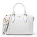 Michael Kors Bags | Michael Michael Kors Sienna Medium Leather Messenger Optic White | Color: White | Size: Os