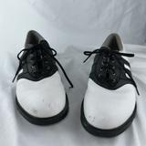 Adidas Shoes | Adidas Cleats Mens 7. Z Traxion Golf Shoes Sneakers White Leather Low Top Sports | Color: Black/White | Size: 7