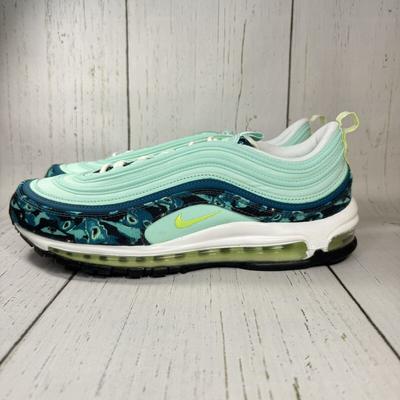 Nike Shoes | Brand New Women's Nike Air Max 97 Mint Foam Volt Camo Blue Dx3366-300 Size 12 | Color: Green | Size: 12