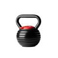 Nilox Verstellbare Kettlebell aus Stahl, Gewicht verstellbar von 2 bis 18 kg, fester Griff, korrosionsbeständige Stahlplatten, Fitnessgerät für Kraft- und Cardio-Training