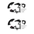 BESPORTBLE 2 Pcs Chain Guide Strong Chain Guard Cycling Accessories Panniers for Bicycles Tooth Disk Chain Guard Sturdy Bike Professional Chain Protector Aluminum Alloy Rope Chainring