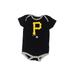 Majestic Short Sleeve Onesie: Black Print Bottoms - Size 24 Month