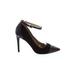 Kenneth Cole New York Heels: Pumps Stiletto Cocktail Burgundy Print Shoes - Women's Size 7 - Pointed Toe