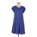 Gap Casual Dress - DropWaist: Blue Solid Dresses - Women's Size Medium