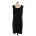 R&M Richards Casual Dress - Shift: Black Solid Dresses - Women's Size X-Large