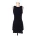 ASOS Casual Dress - Mini High Neck Sleeveless: Black Print Dresses - Women's Size 0