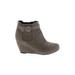 Dolce Vita Wedges: Gray Solid Shoes - Women's Size 7 1/2 - Round Toe