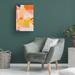 Trademark Fine Art Organic Bauhaus Geometry Leaves On Canvas by Ana Rut Bre Print Canvas, in Green/Orange/Yellow | 19 H x 12 W x 2 D in | Wayfair