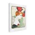 Red Barrel Studio® Bust of Mademoiselle Lender 1895 by Pictufy - Wrapped Canvas Print Canvas, Cotton in White/Black | 47 H x 35 W x 2 D in | Wayfair